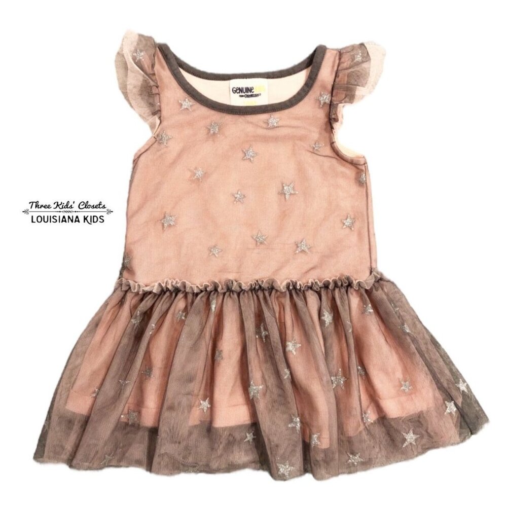 Genuine Kids 18m Sparkly Glitter Star Tulle Dress